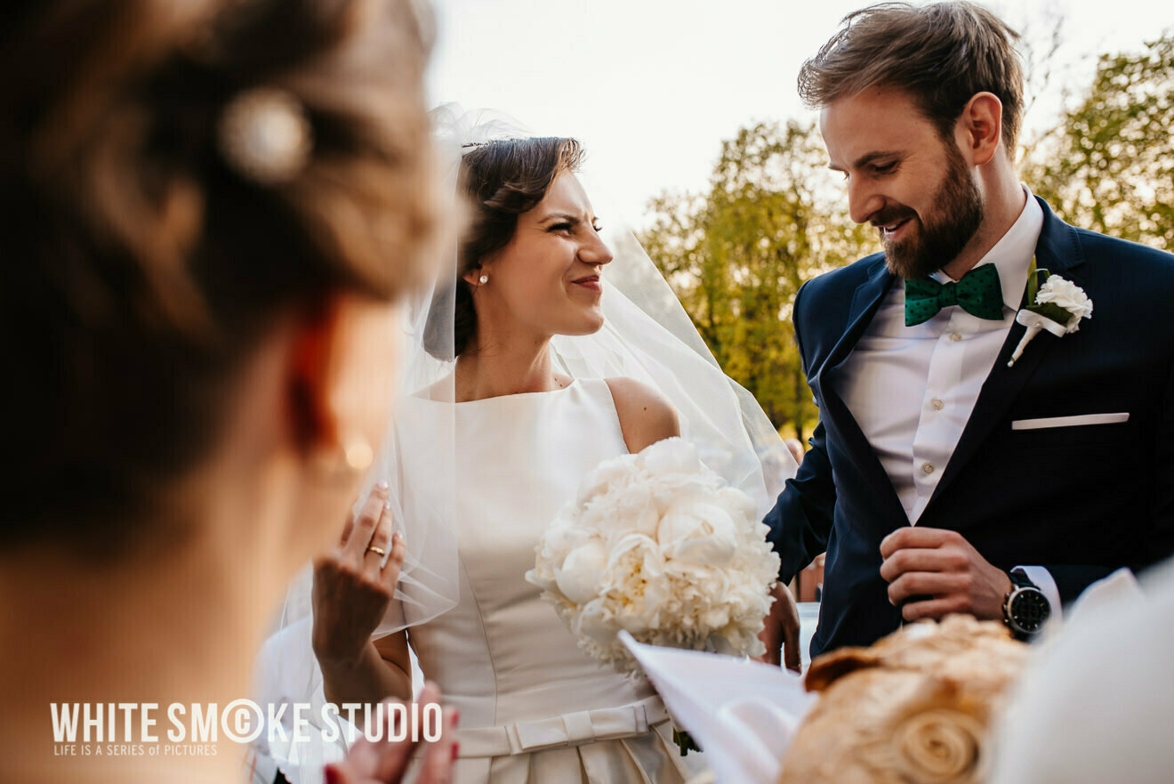 Ślub w Pałacu Obory w kwitnących magnoliach, Paulina i Tomek 74 Ślub w Pałacu Obory